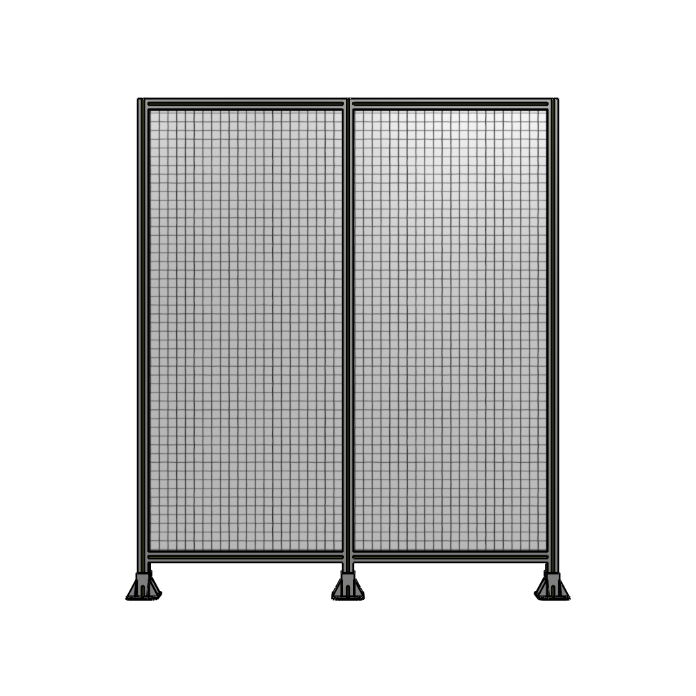 B8-2135-1800-0150-ZYMFK DOUBLE PANEL-3 LEGS 2135MM X 1800MM  1" MESH, AS A KIT