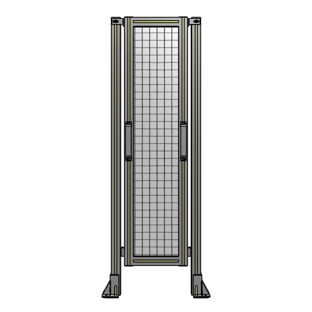 E3-1400-0450-0150-GYMTA SINGLE REMOVABLE PANEL WITH LEGS 1400MM X 450MM 1" MESH, FULLY ASSEMBLED