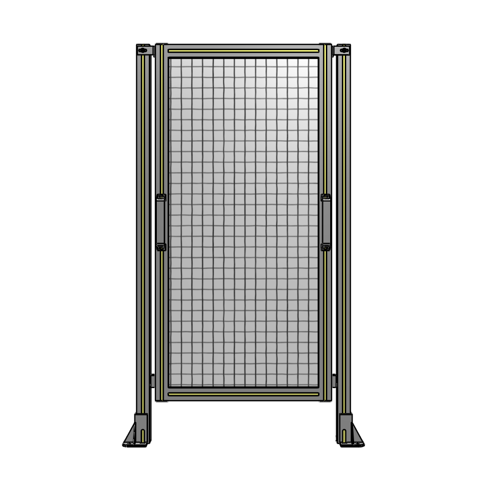 E3-1400-0750-0150-GYMTK SINGLE REMOVABLE PANEL WITH LEGS 1400MM X 750MM 1" MESH, AS A KIT