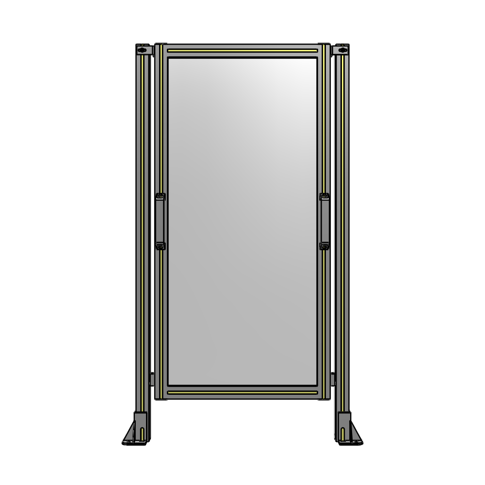 E3-1400-0750-0150-GYPTK SINGLE REMOVABLE PANEL WITH LEGS 1400MM X 750MM 1/4" POLYCARBONATE, AS A KIT