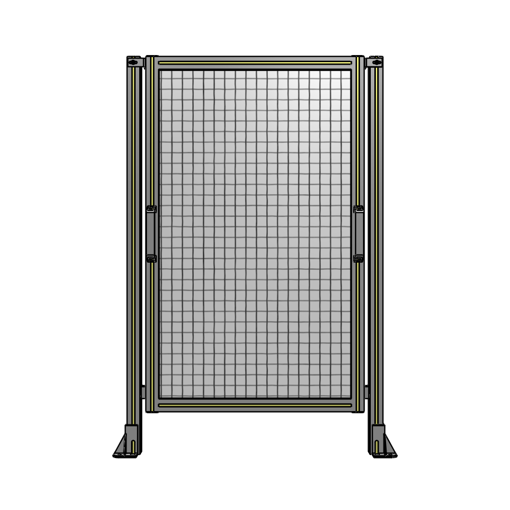 E3-1400-0900-0150-GYMTK SINGLE REMOVABLE PANEL WITH LEGS 1400MM X 900MM 1" MESH, AS A KIT