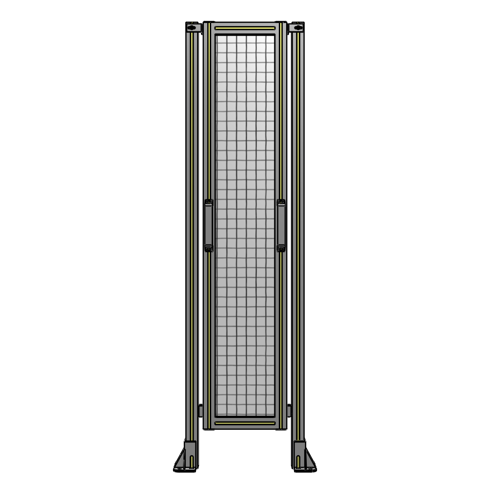 E3-1700-0450-0150-GYMTA SINGLE REMOVABLE PANEL WITH LEGS 1700MM X 450MM 1" MESH, FULLY ASSEMBLED