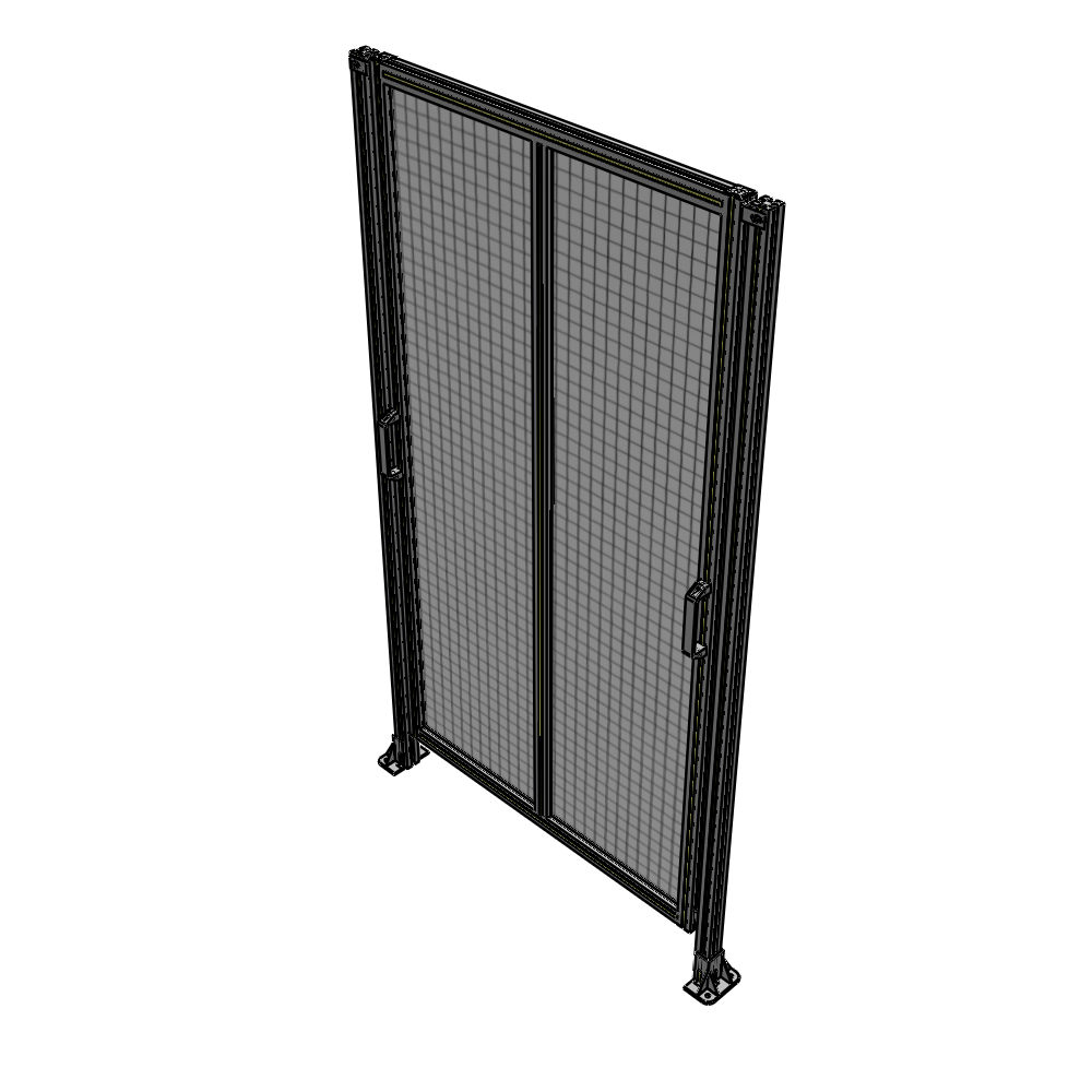 E4-2135-1200-0150-GYMTK DOUBLE REMOVABLE PANEL WITH LEGS 2135MM X 1200MM 1" MESH, AS A KIT