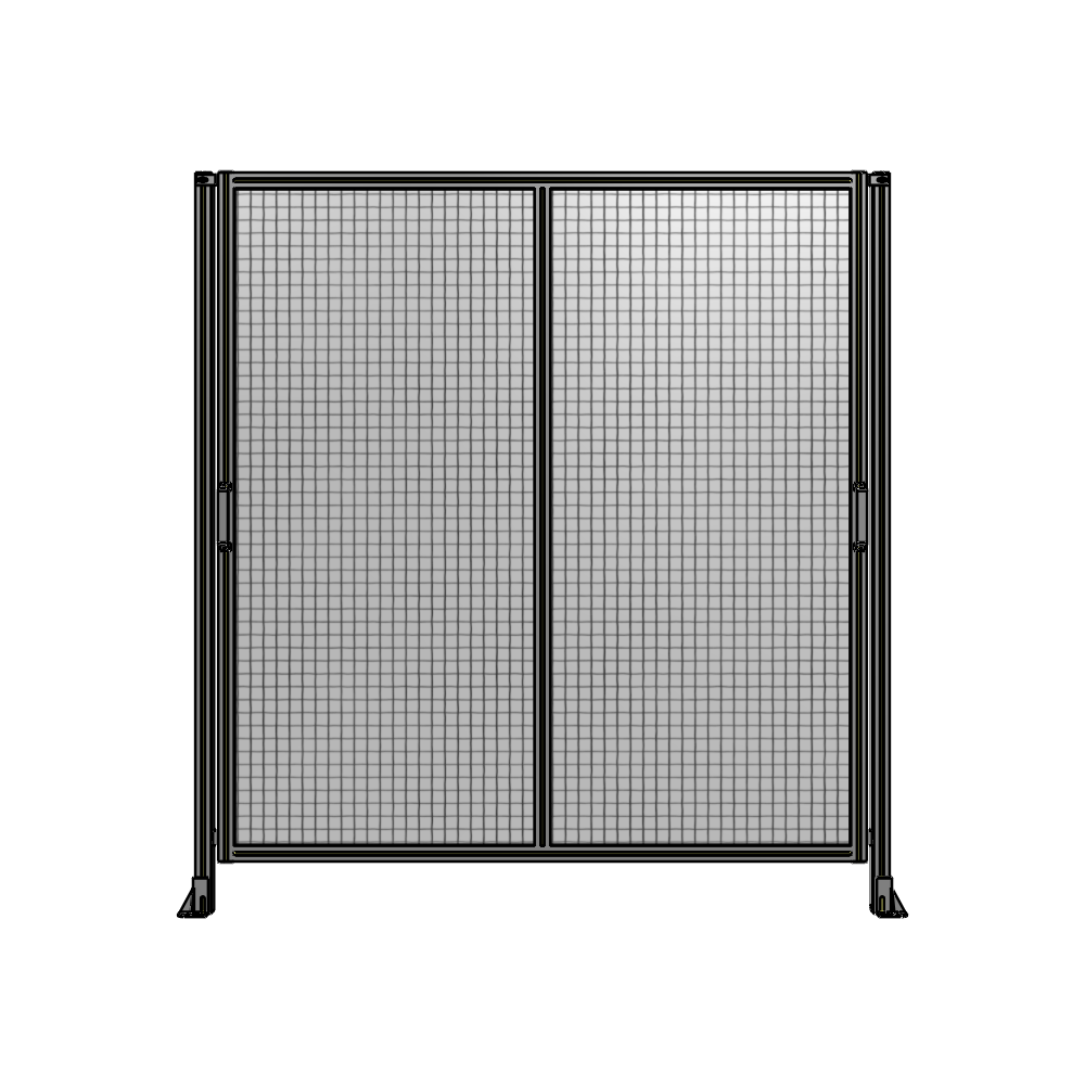 E4-2135-2000-0150-GYMTA DOUBLE REMOVABLE PANEL WITH LEGS  2135MM X 2000MM 1" MESH, FULLY ASSEMBLED