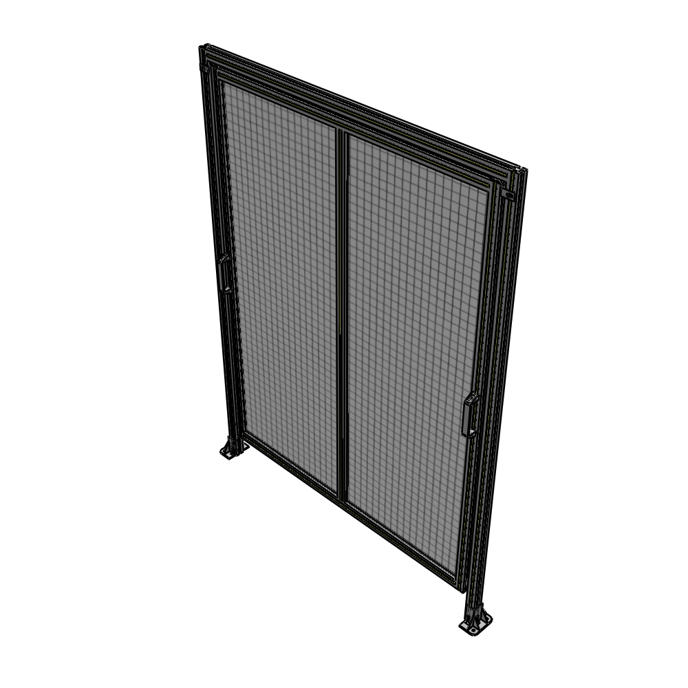 E6-2135-1600-0150-GYMTK DOUBLE REMOVABLE PANEL WITH LEGS AND A HEADER  2135MM X 1600MM 1" MESH, AS A KIT