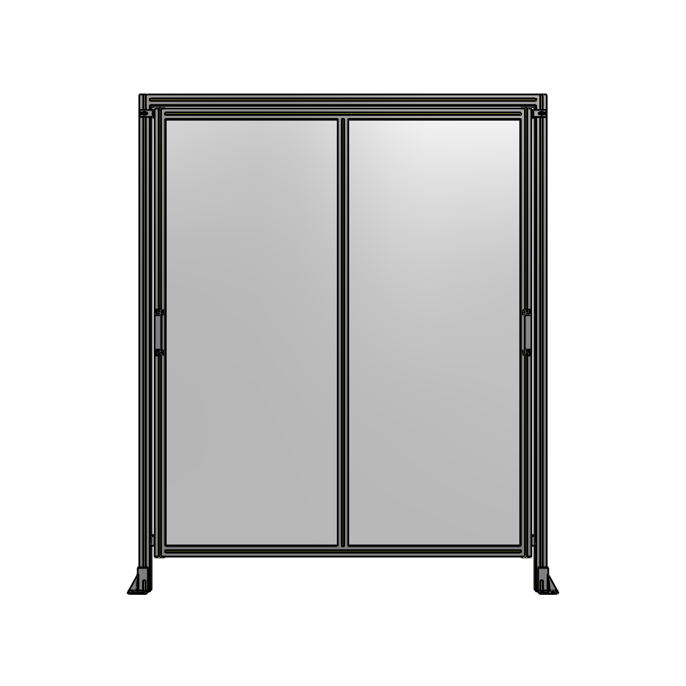E6-2135-1750-0150-GYPTK DOUBLE REMOVABLE PANEL WITH LEGS AND A HEADER  2135MM X 1750MM 1/4" POLYCARBONATE, AS A KIT