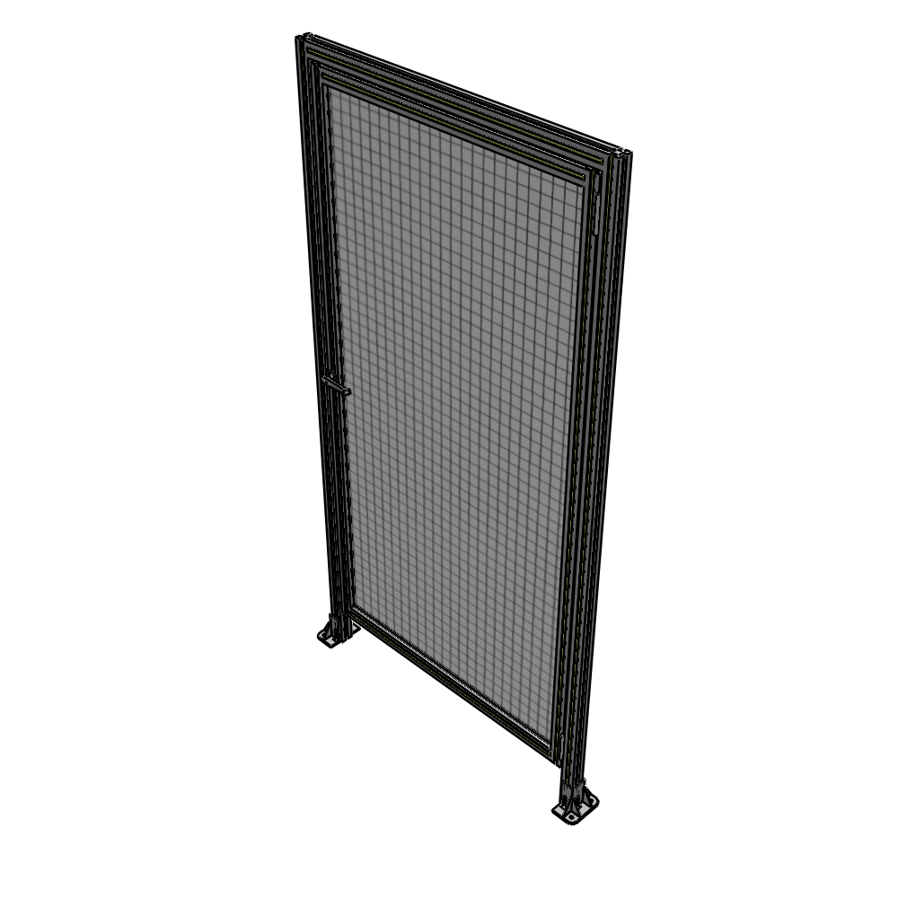 G2-2135-1100-0150-EYMTK DOOR WITH HEADER, HANDLE WITH INTERNAL EGRESS ON LEFT 2135MM X 1100MM 1" MESH, AS A KIT