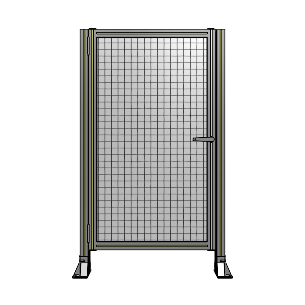 G5-1400-0820-0150-EYMTA DOOR-ROBUST FRAME, HANDLE/INTERNAL EGRESS ON RIGHT 1400MM X 820MM 1" MESH, FULLY ASSEMBLED