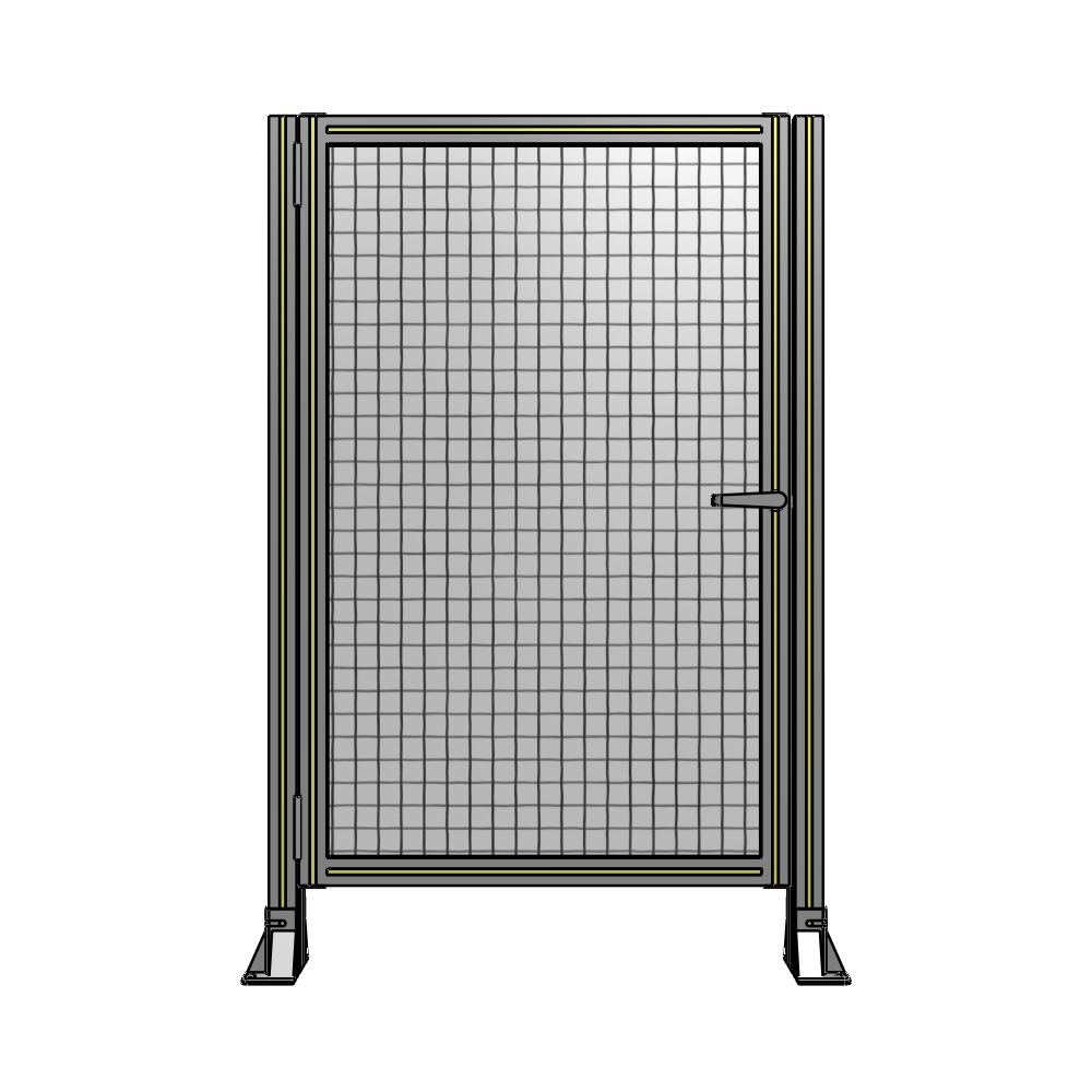 G5-1400-0900-0150-EYMTA DOOR-ROBUST FRAME, HANDLE/INTERNAL EGRESS ON RIGHT 1400MM X 900MM 1" MESH, FULLY ASSEMBLED