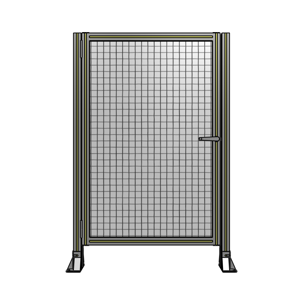 G5-1400-0920-0150-EYMTA DOOR-ROBUST FRAME, HANDLE/INTERNAL EGRESS ON RIGHT 1400MM X 920MM 1" MESH, FULLY ASSEMBLED