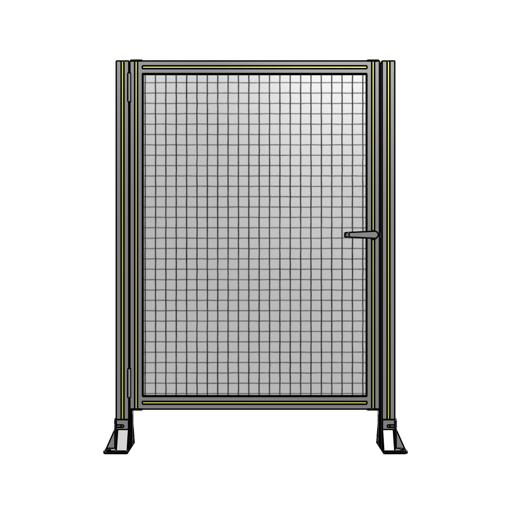 G5-1400-1000-0150-EYMTA DOOR-ROBUST FRAME, HANDLE/INTERNAL EGRESS ON RIGHT 1400MM X 1000MM 1" MESH, FULLY ASSEMBLED