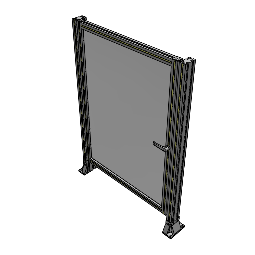 G5-1400-1000-0150-EYPTK DOOR-ROBUST FRAME, HANDLE/INTERNAL EGRESS ON RIGHT 1400MM X 1000MM 1/4" POLYCARBONATE, AS A KIT