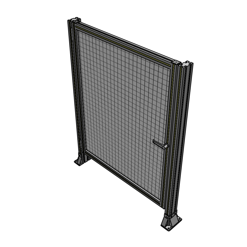 G5-1400-1100-0150-EYMTA DOOR-ROBUST FRAME, HANDLE/INTERNAL EGRESS ON RIGHT 1400MM X 1100MM 1" MESH, FULLY ASSEMBLED