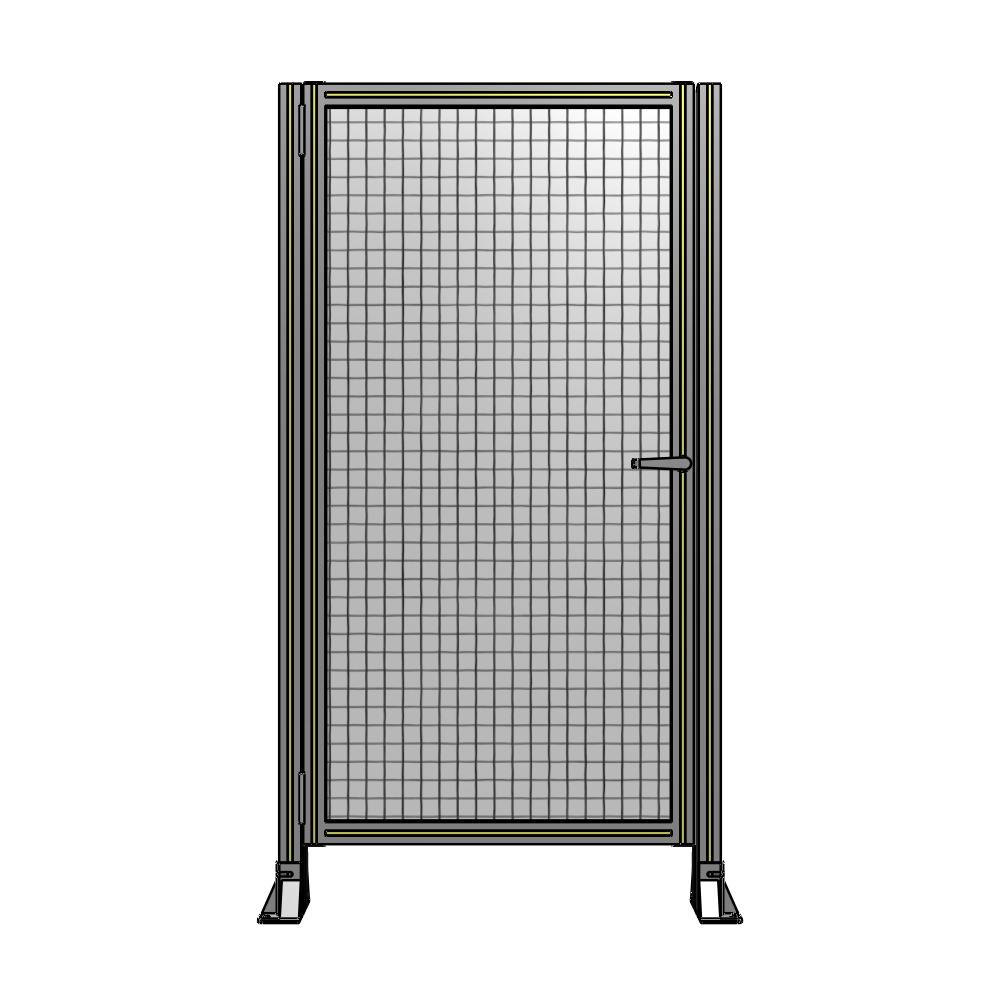 G5-1700-0900-0150-EYMTA DOOR-ROBUST FRAME, HANDLE/INTERNAL EGRESS ON RIGHT 1700MM X 900MM 1" MESH, AS A KIT