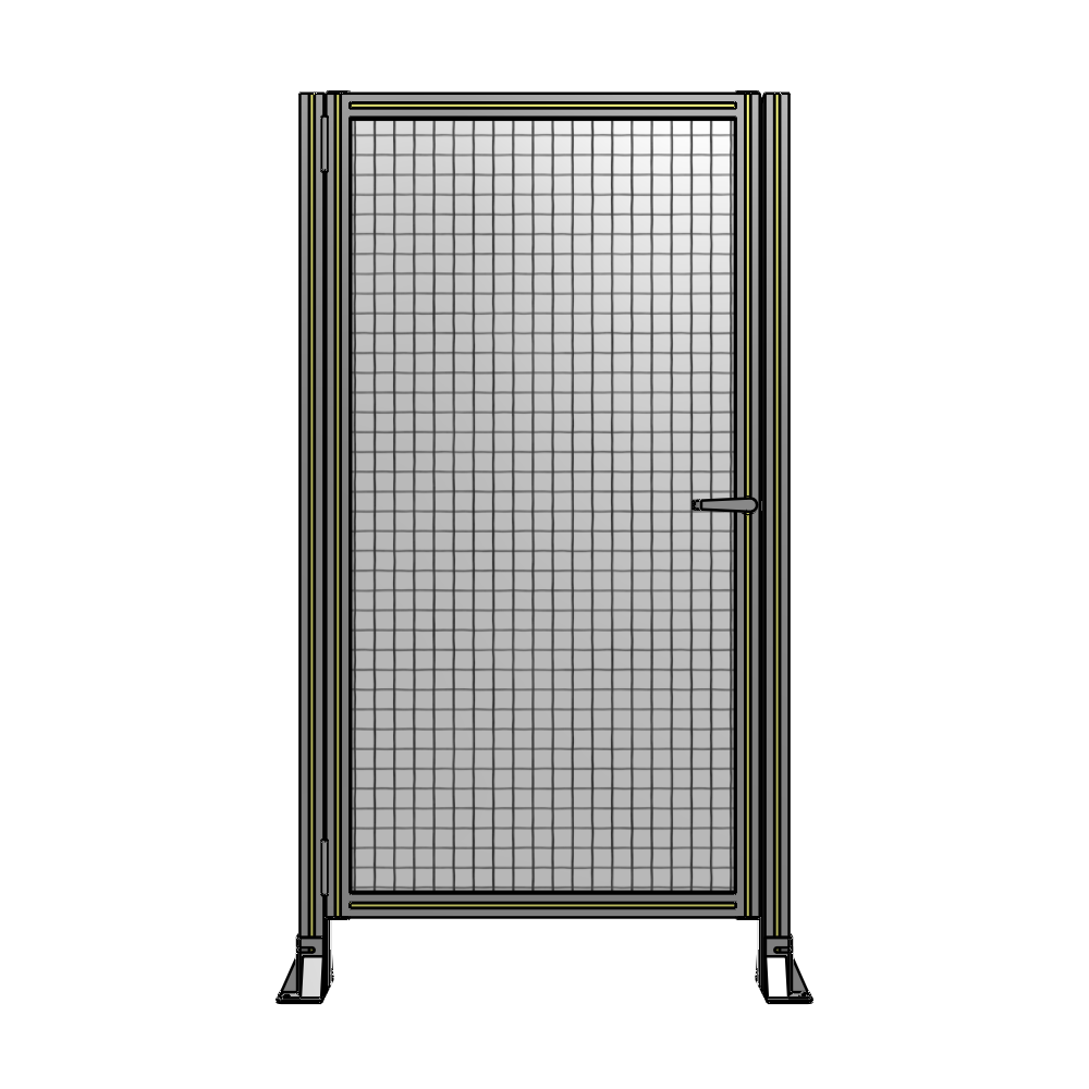 G5-1700-0920-0150-EYMTA DOOR-ROBUST FRAME, HANDLE/INTERNAL EGRESS ON RIGHT 1700MM X 920MM 1" MESH, FULLY ASSEMBLED