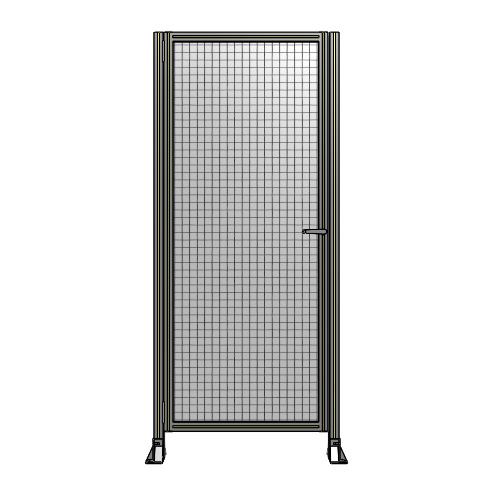 G5-2135-0920-0150-EYMTA DOOR-ROBUST FRAME, HANDLE/INTERNAL EGRESS ON RIGHT 2135MM X 920MM 1" MESH, FULLY ASSEMBLED
