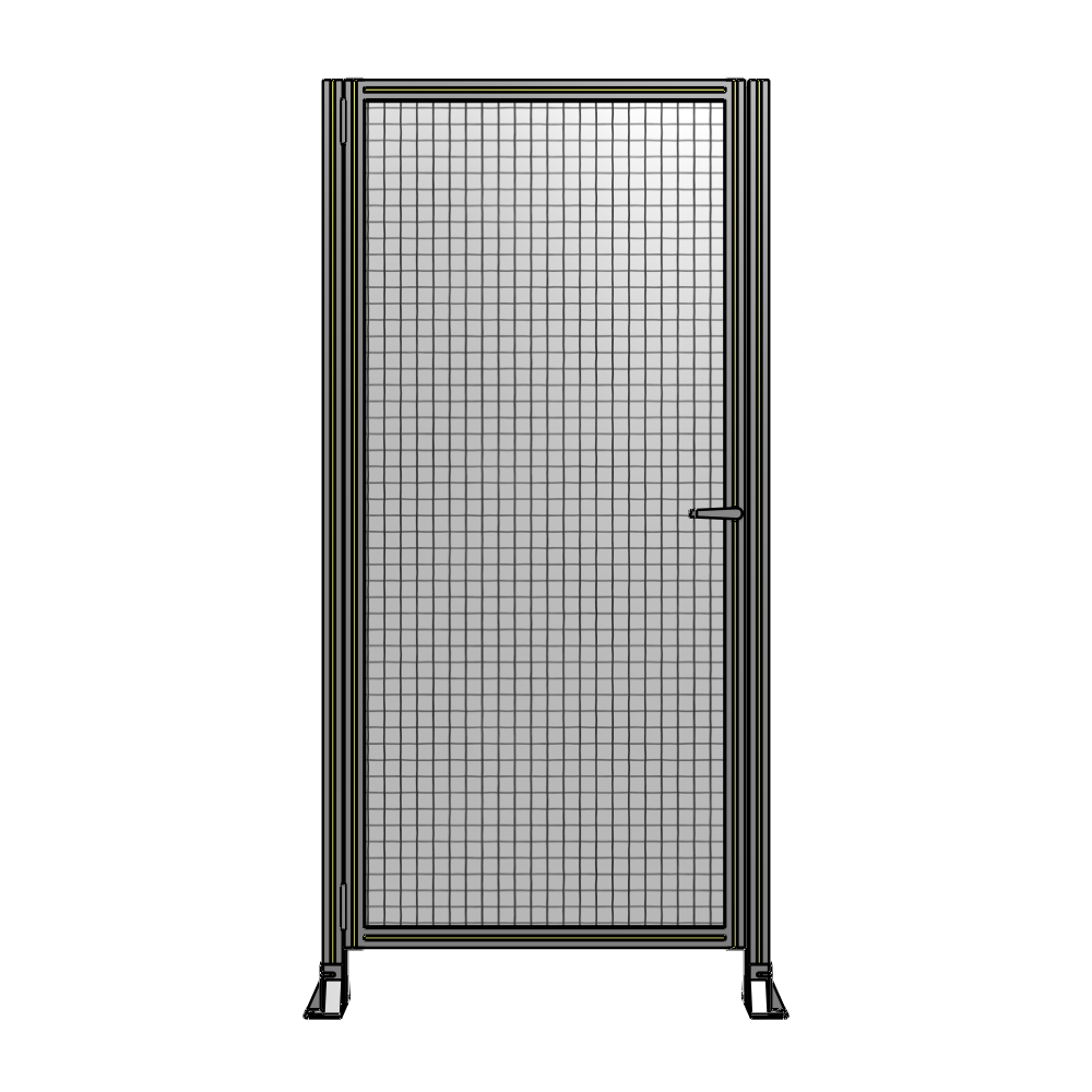 G5-2135-1020-0150-EYMTA DOOR-ROBUST FRAME, HANDLE/INTERNAL EGRESS ON RIGHT 2135MM X 1020MM 1" MESH, FULLY ASSEMBLED