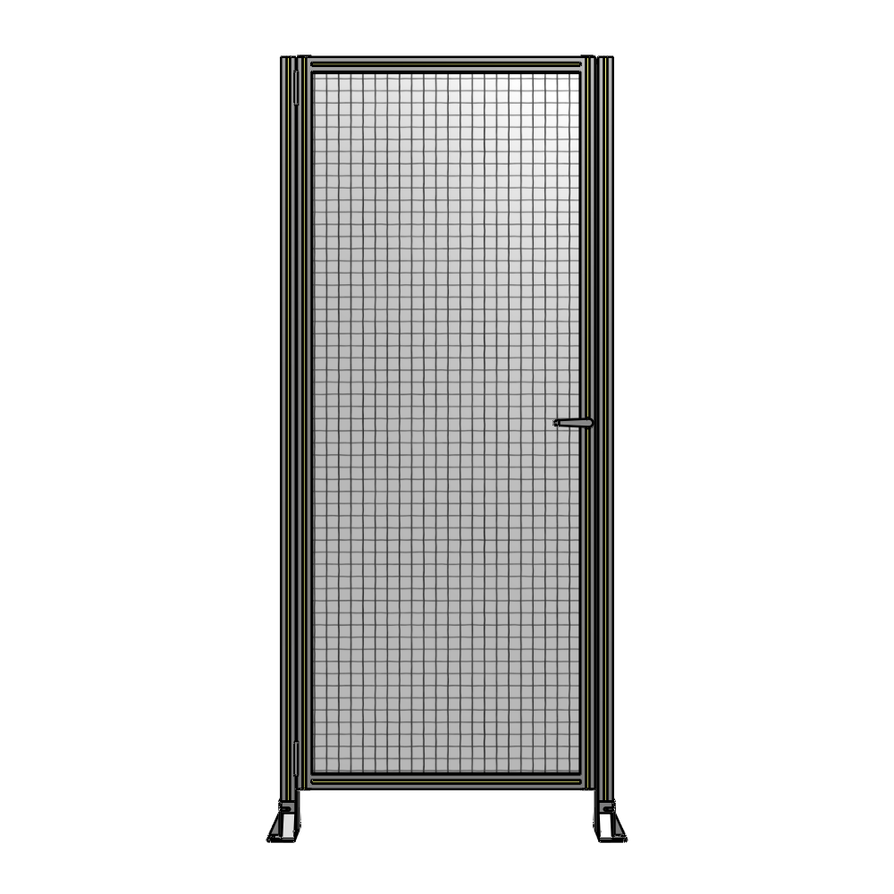 G5-2400-1020-0150-EYMTA DOOR-ROBUST FRAME, HANDLE/INTERNAL EGRESS ON RIGHT 2135MM X 1020MM 1" MESH, FULLY ASSEMBLED