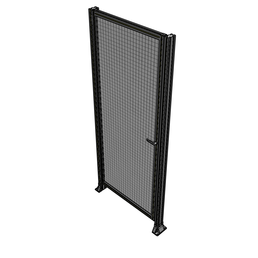 G5-2400-1020-0150-EYMTA DOOR-ROBUST FRAME, HANDLE/INTERNAL EGRESS ON RIGHT 2135MM X 1020MM 1" MESH, FULLY ASSEMBLED
