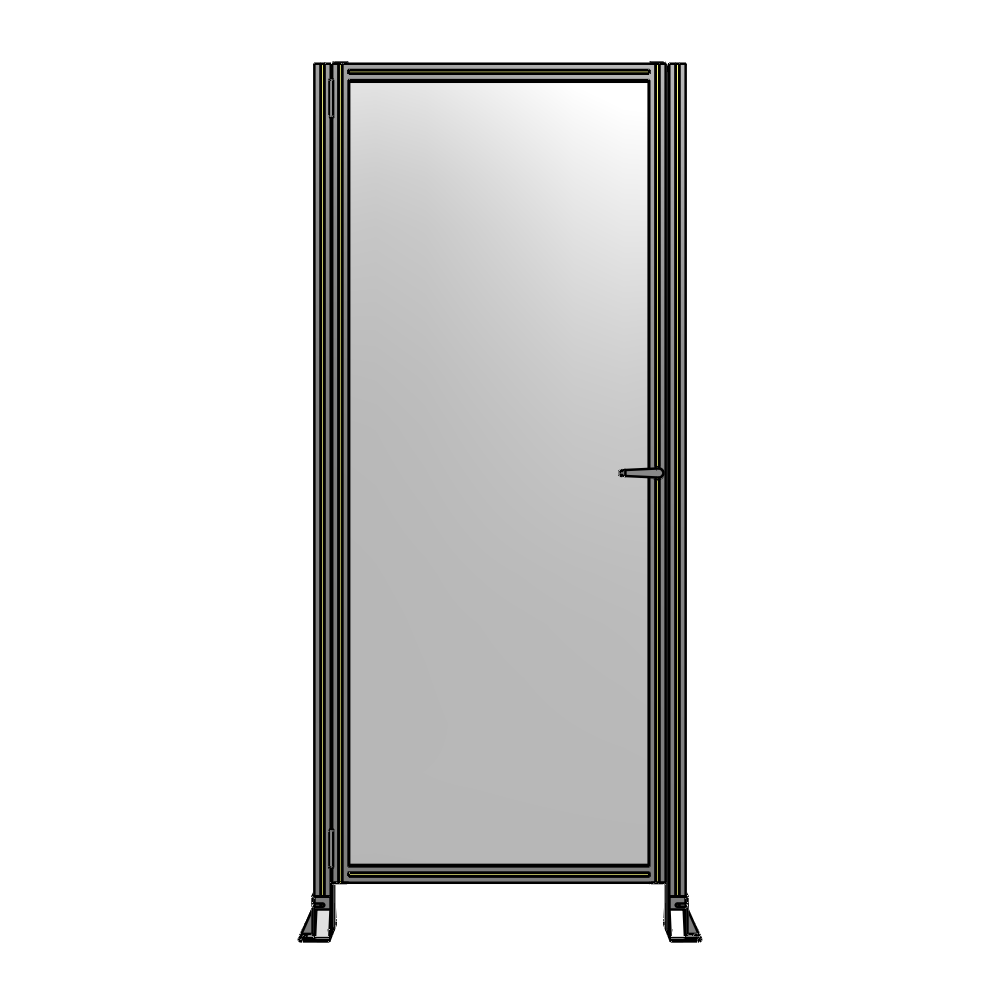 G5-2400-1020-0150-EYPTK DOOR-ROBUST FRAME, HANDLE/INTERNAL EGRESS ON RIGHT 2135MM X 1020MM 1/4" POLYCARBONATE, AS A KIT