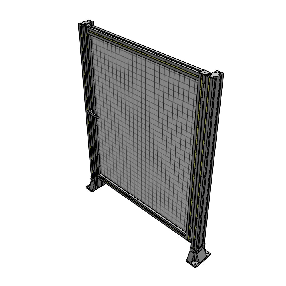G6-1400-1100-0150-EYMTA DOOR-ROBUST FRAME, HANDLE/INTERNAL EGRESS ON LEFT 1400MM X 1100MM 1" MESH, FULLY ASSEMBLED