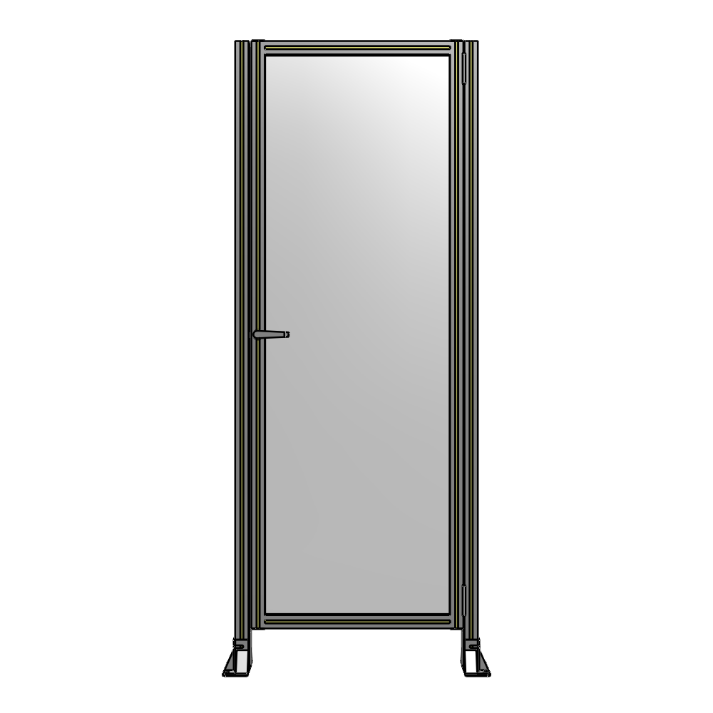 G6-2135-0820-0150-EYPTK DOOR-ROBUST FRAME, HANDLE/INTERNAL EGRESS ON LEFT 2135MM X 820MM 1/4" POLYCARBONATE, AS A KIT