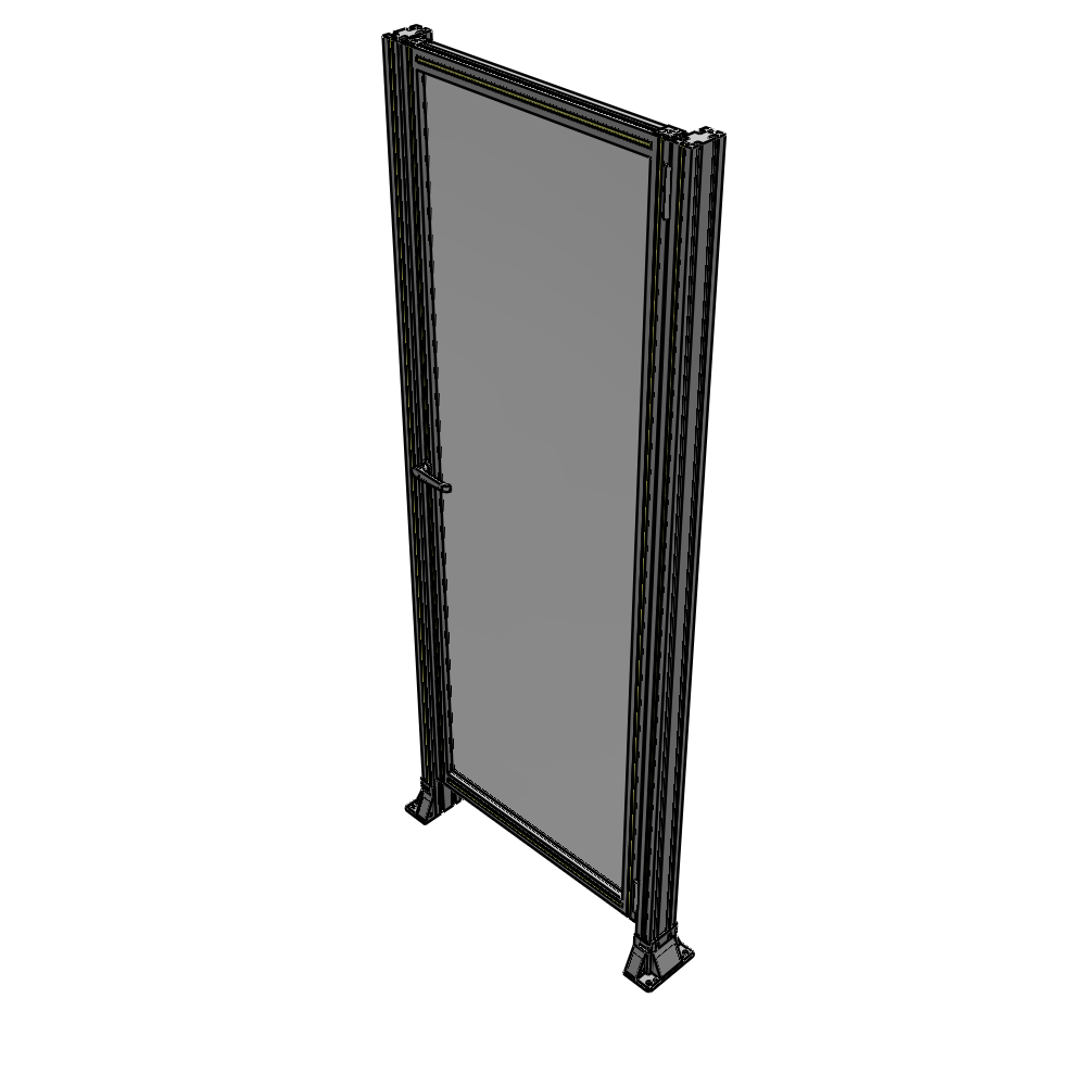 G6-2135-0820-0150-EYPTK DOOR-ROBUST FRAME, HANDLE/INTERNAL EGRESS ON LEFT 2135MM X 820MM 1/4" POLYCARBONATE, AS A KIT