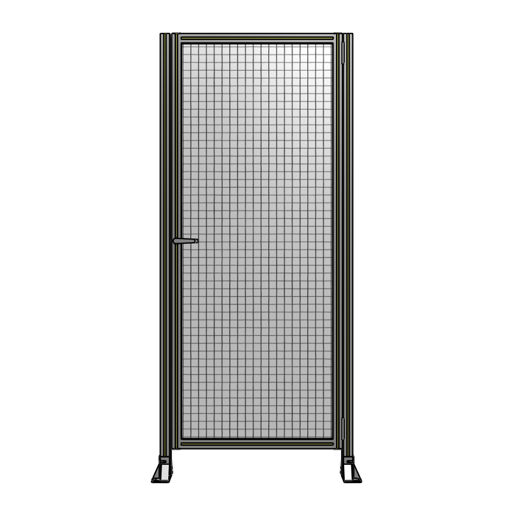 G6-2135-0920-0150-EYMTA DOOR-ROBUST FRAME, HANDLE/INTERNAL EGRESS ON LEFT 2135MM X 920MM 1" MESH, FULLY ASSEMBLED