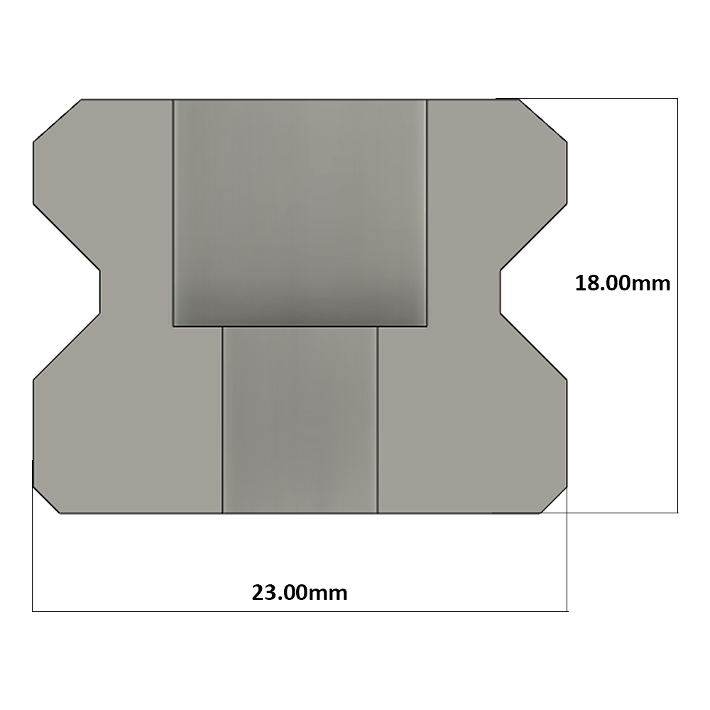 LSD30RLX2440-S20-H-D AIRTAC LOW PROFILE RAIL LSD 30MM SERIES, HIGH ACCURACY, 20MM END TO FIRST HOLE, CUT TO LENGTH OF 2440MM