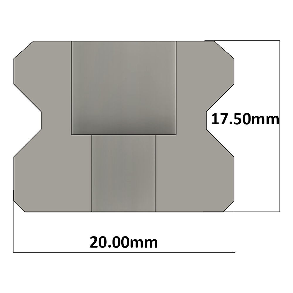 LSH20RLX1000-S20-N-D AIRTAC LSH 20MM SERIES RAIL NORMAL ACCURACY, 20MM END TO FIRST HOLE, CUT TO LENGTH OF 1000MM