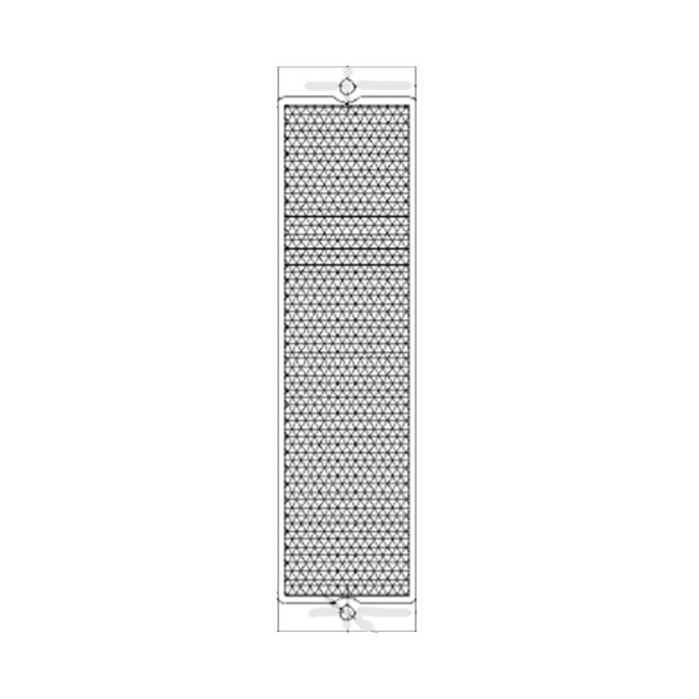 1210035 REER RETRO-REFLECTOR FOR TRANSCEIVER(TRX) PHOTOCELLS, 30 X 100 MM(C3F10)