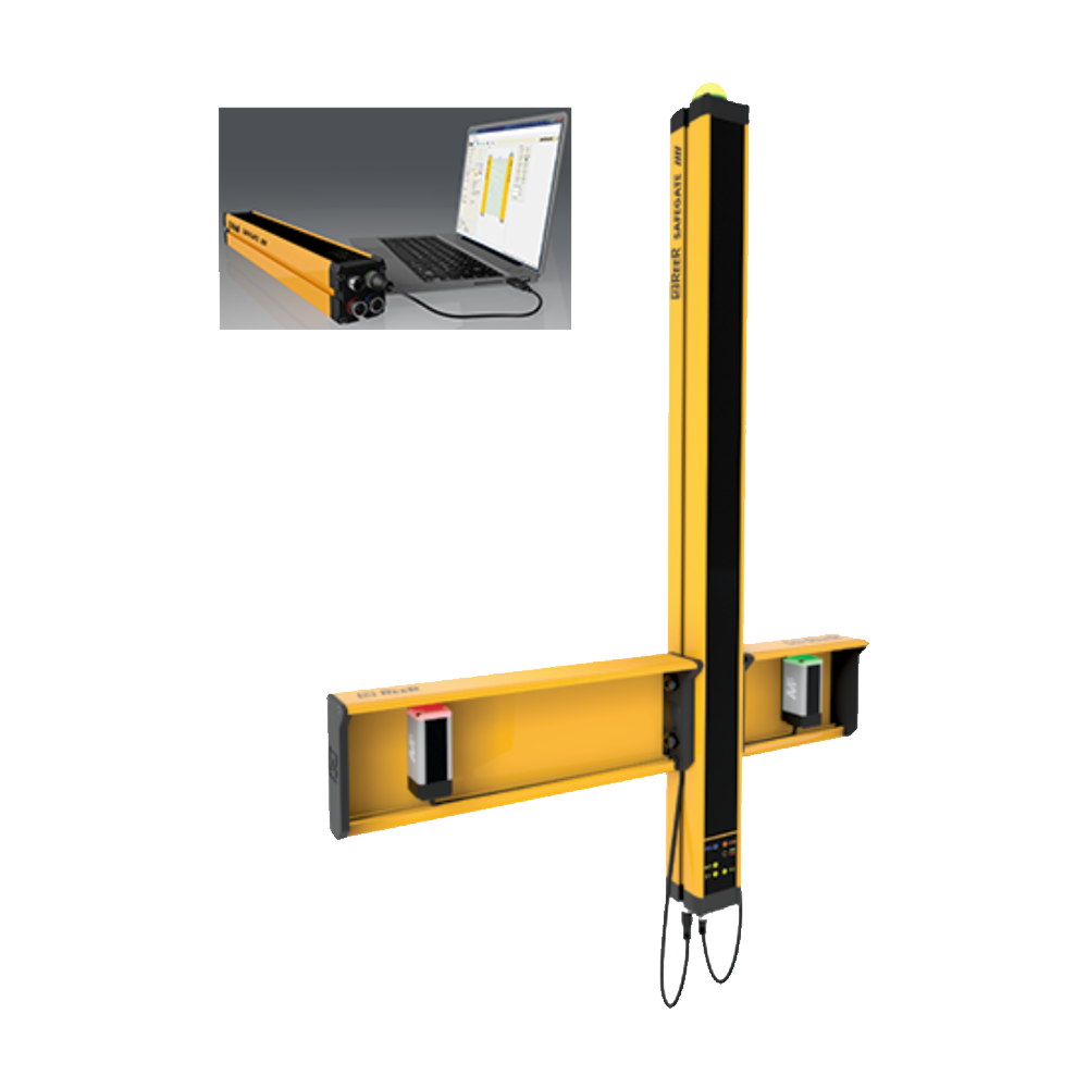 1390082 REER FINGER, A/M RESET, MUTING, MUTING LAMP, PROGRAM, EDM, 14MM RES, CAT4, CONTROL H:450MM(SMPO 451)
