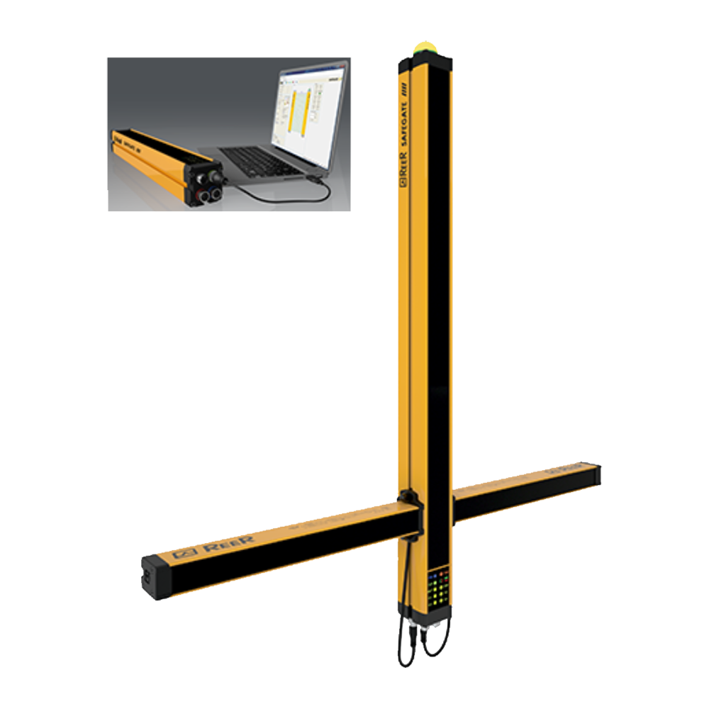 1390386 REER HAND, A/M RESET, MUTING, MUTING LAMP, PROGRAM, EDM, 40MM RES, CAT4, CONTROL H:1050MM(SMPO 1054)