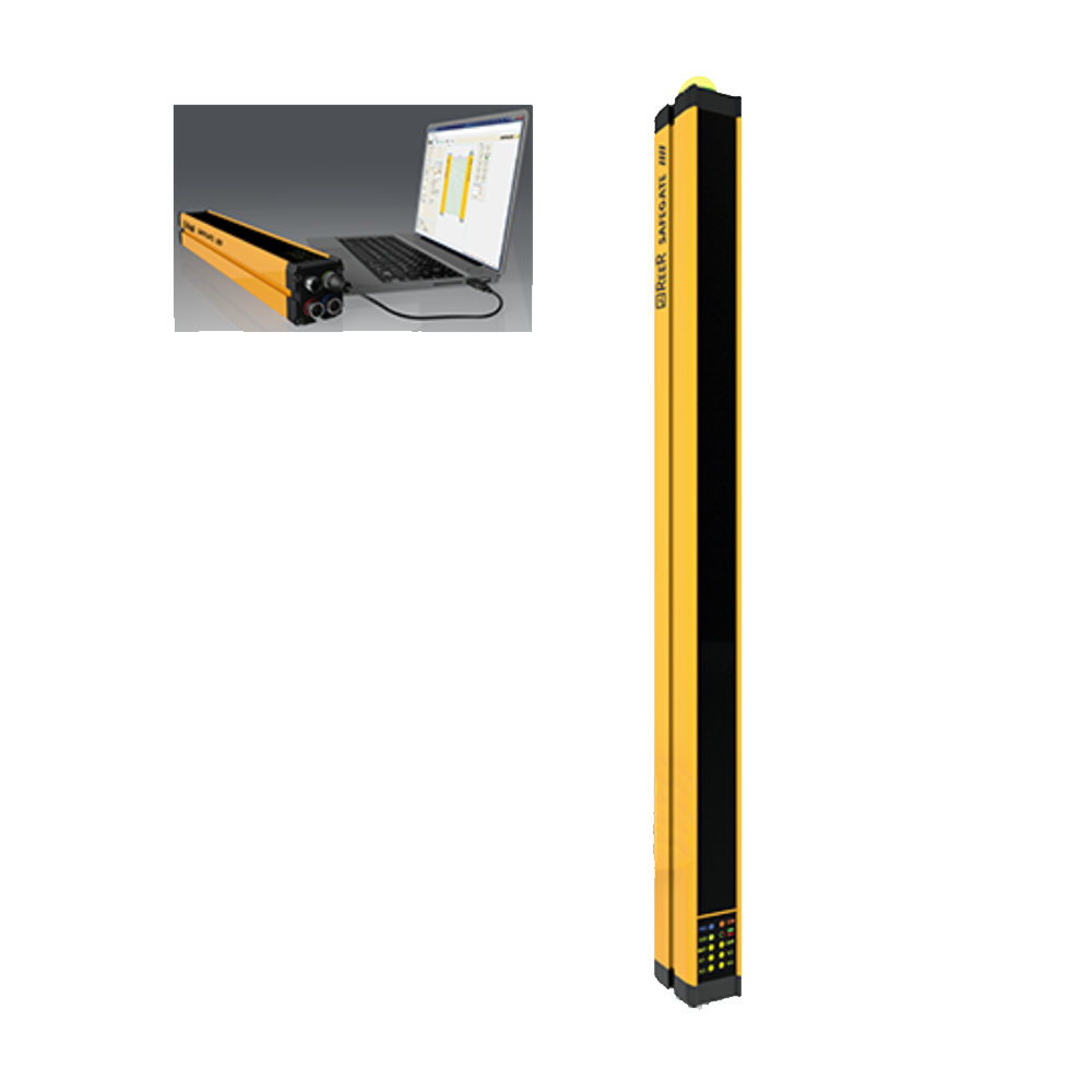 1390682 REER ACCESS CONTROL, A/M RESET, MUTING, MUTING LAMP, PROGRAM, EDM, CAT4, CONTROL H:989MM(SMPO 4B)