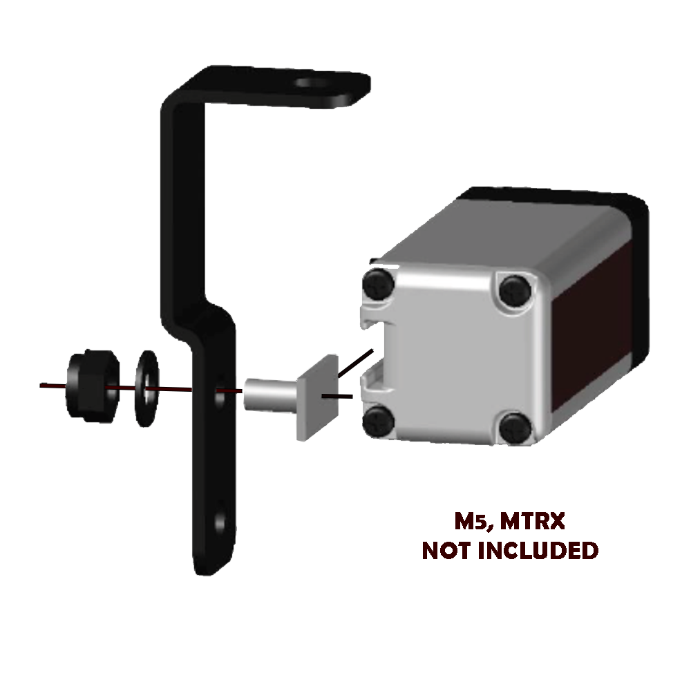 1250901 REER SET OF 4 ADJUSTABLE BRACKETS,M5/MTRX TILTED-MOUNTING ONMZMUTING ARMS, HEIGHT 26MM(SFB 4M 4)