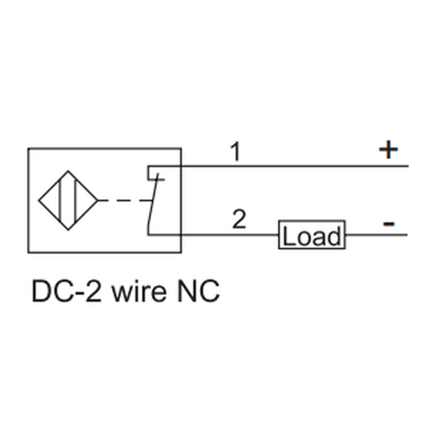 NI4-G08-OD6L ELCO THREADED CYLINDRICAL INDUCTIVE SENSOR M08, SWITCHING DISTANCE 4 MM, NON-FLUSH, IP68, -30 TO 85 DEG C, 2-WIRE DC, CABLE 2 M