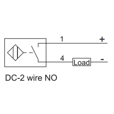 FI4-ZG12-ON6L-Q12 ELCO S.S. THREADED CYLINDRICAL INDUCTIVE SENSOR M12, SWITCHING DISTANCE 4 MM, FLUSH, IP68, -40 TO 85 DEG C, NPN NC, M12 CONNECTOR