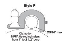 900-F00-000 CANFIELD CYLINDER PART SWITCH BRACKET 1 1/2"-2 1/2"  (TIE ROD)