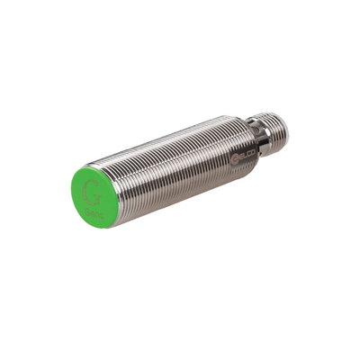 FI8-G18-CA41L-Q12 ELCO THREADED CYLINDRICAL INDUCTIVE SENSOR M18, SWITCHING DISTANCE 8 MM, FLUSH, IP68, -30 TO 85 DEG C, 2-WIRE AC/DC, M12 CONNECTOR