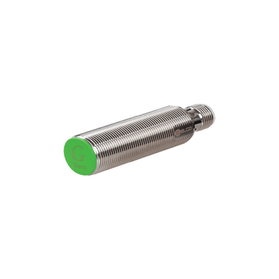 FI8-ZG18-ON6L-Q12 ELCO S.S. THREADED CYLINDRICAL INDUCTIVE SENSOR M18, SWITCHING DISTANCE 8 MM, FLUSH, IP68, -40 TO 85 DEG C, NPN NO, M12 CONNECTOR