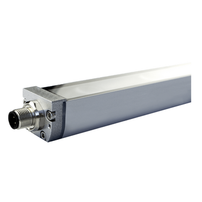 LF32W1000-C MACHINE LIGHTS, 25 W, 5700 K DAYLIGHT WHITE, TRANSPARENT GLASS, 82°, 2200 LM, 24 V AC/DC, M12 PLUG 4-PIN, -20  … +50 °C, IP65, CASCADABLE
