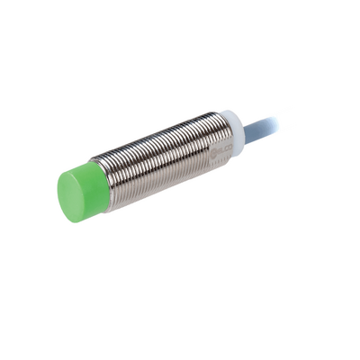 NI6-G12-OD6L ELCO THREADED CYLINDRICAL INDUCTIVE SENSOR M12, SWITCHING DISTANCE 6 MM, NON-FLUSH, IP68, -30 TO 85 DEG C, 2-WIRE DC, CABLE 2 M