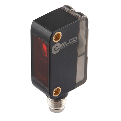 OS10S-ECN6-0.3-Q8 ELCO PHOTOELECT SENSOR, OS10S-SERIES, OPPOSED, RECEIVER, RED BEAM, OR:10 M, NPN, LO/DO, 10TO30VDC, -20TO60 DEG C, SW FRQ:800HZ, 0.3 M+M8 4-PIN