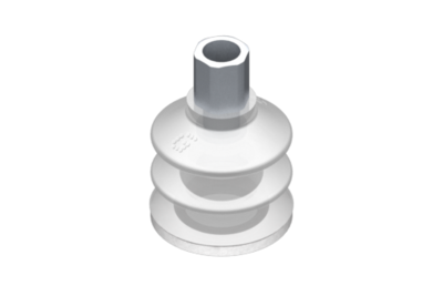 0221757 GIMATIC VACUUM CUP VG.LB33 SUCTION CUP, FDA-COMPLIANT SILICONE, 50 SHORE, G1/8? FEMALE, 0.47 IN. HEX WITH FDA-COMPLIANT SILICONE FOAM RING