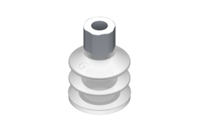 0221760 GIMATIC VACUUM CUP VG.LB33 SUCTION CUP, FDA-COMPLIANT SILICONE, 50 SHORE, G1/8? FEMALE, 0.63 IN. HEX WITH FDA-COMPLIANT SILICONE FOAM RING