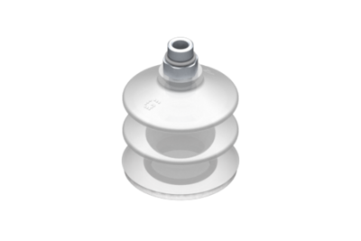 0221766 GIMATIC VACUUM CUP VG.LB42 SUCTION CUP, FDA-COMPLIANT SILICONE, 50 SHORE, G1/8? MALE, 0.47 IN. HEX WITH FDA-COMPLIANT SILICONE FOAM RING