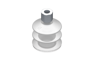 0221767 GIMATIC VACUUM CUP VG.LB42 SUCTION CUP, FDA-COMPLIANT SILICONE, 50 SHORE, G1/8? FEMALE, 0.63 IN. HEX WITH FDA-COMPLIANT SILICONE FOAM RING