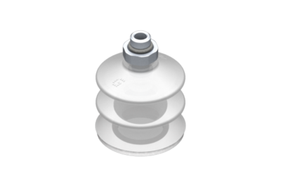 0221768 GIMATIC VACUUM CUP VG.LB42 SUCTION CUP, FDA-COMPLIANT SILICONE, 50 SHORE, G1/8? MALE, 0.63 IN. HEX WITH FDA-COMPLIANT SILICONE FOAM RING