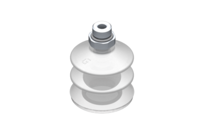 0221770 GIMATIC VACUUM CUP VG.LB42 SUCTION CUP, FDA-COMPLIANT SILICONE, 50 SHORE, G1/4? MALE, 0.67 IN. HEX WITH FDA-COMPLIANT SILICONE FOAM RING