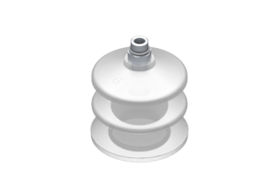 0221773 GIMATIC VACUUM CUP VG.LB53 SUCTION CUP, FDA-COMPLIANT SILICONE, 50 SHORE, G1/8" MALE, 0.47 IN. HEX WITH FDA-COMPLIANT SILICONE FOAM RING